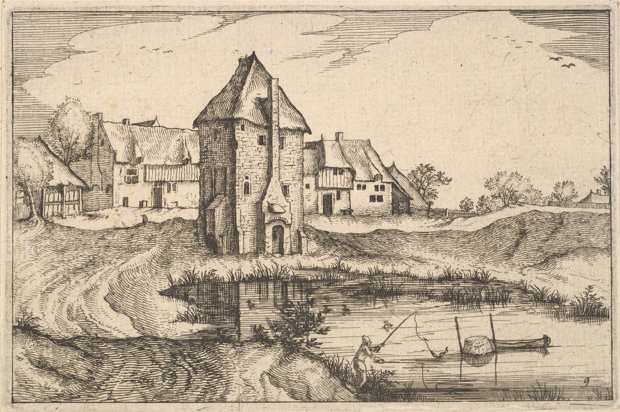 Pond, deska 9 z provincie Brabant, ca. 1610 od Claes Jansz Visscher