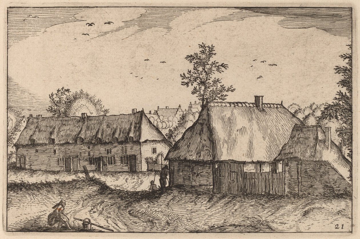 Velké přístřešky od Claes Jansz Visscher after Johannes van Doetechum, the Elder after Lucas