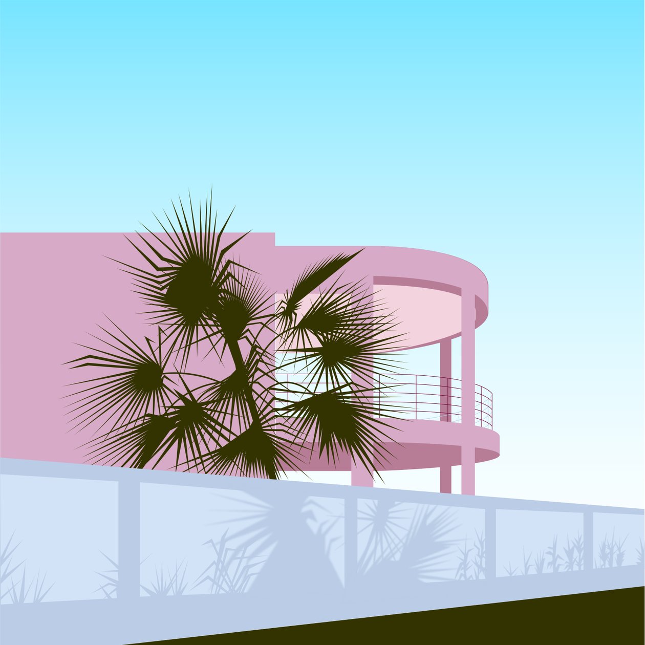 Dům na pláži ve stylu art deco od Claire Huntley