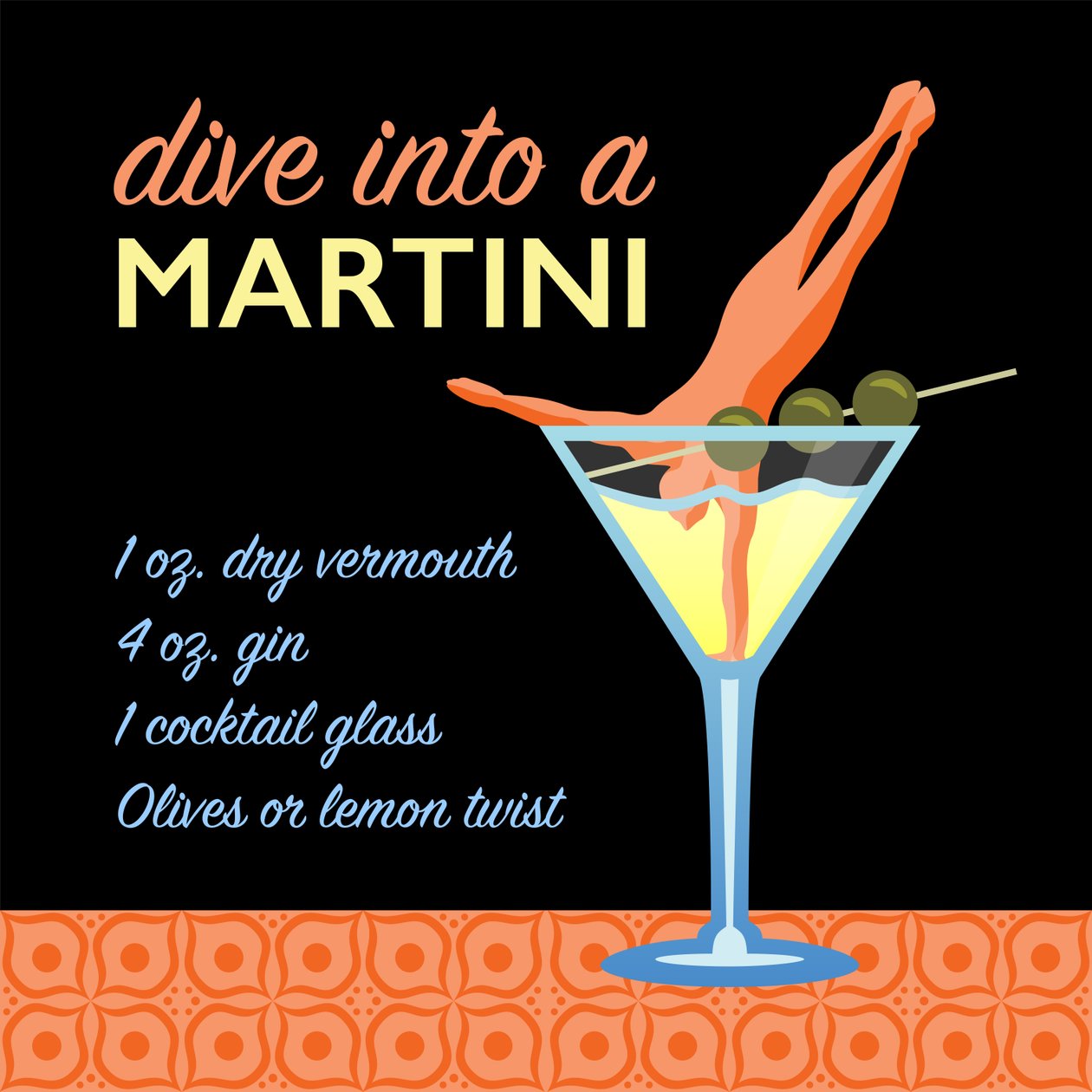 Klasické Martini od Claire Huntley