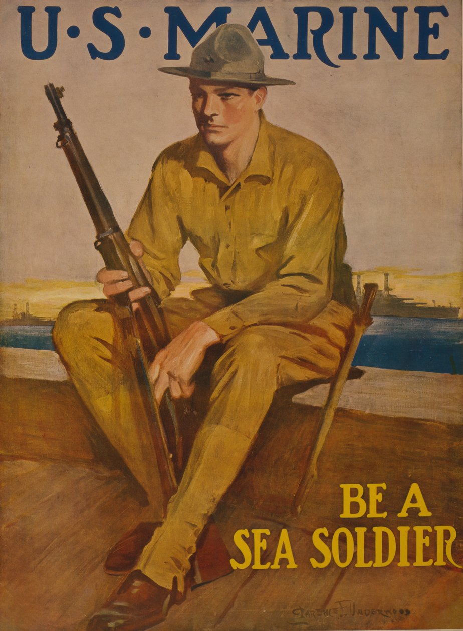 U.S. Marine - Staňte se mořským vojákem, 1917 od Clarence F. Underwood