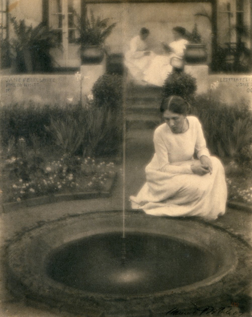 Fontána (platinový tisk) od Clarence Henry White