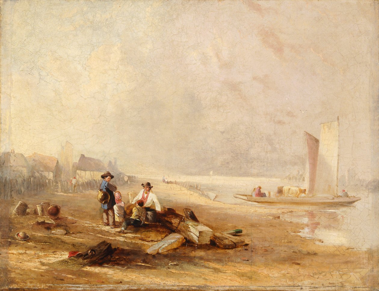"Pobřeží řeky", 1813-1867 od Clarkson Stanfield