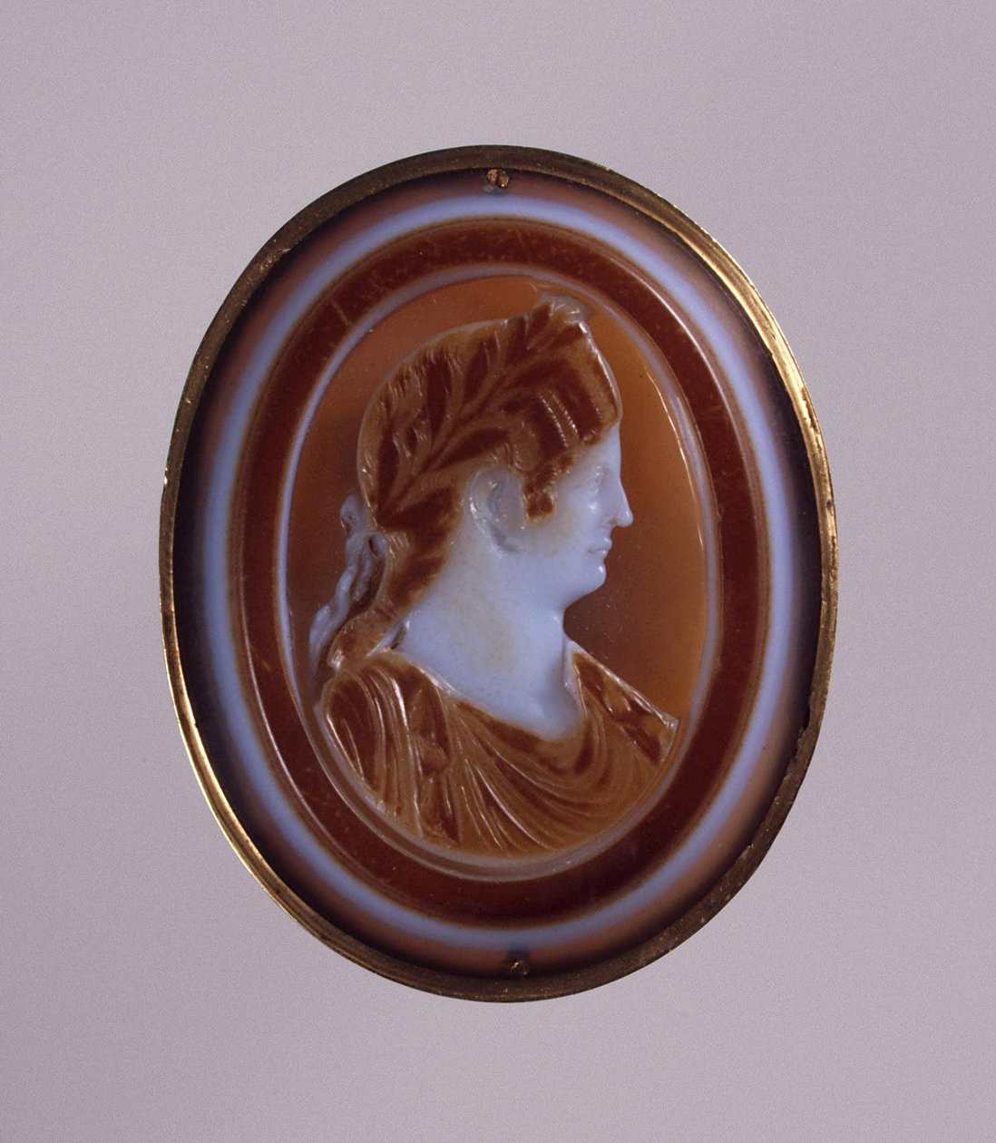 Portrét Agrippiny mladší Agrippiny minor, manželky císaře Claudia. Cameo, polovina 1 od Classical Antiquities