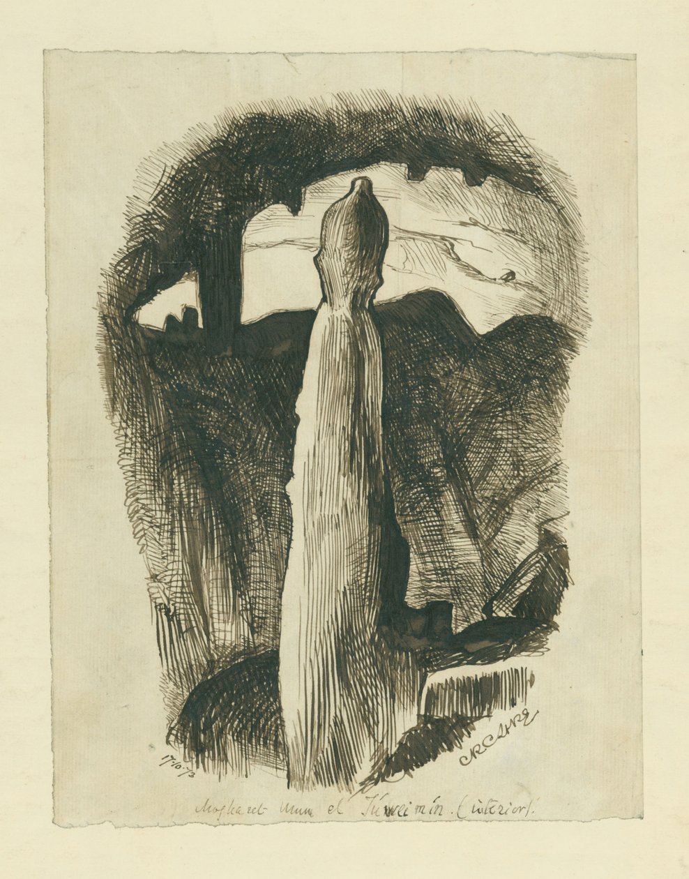 Mogharet Umm el Juweimin, 1873 od Claude Conder