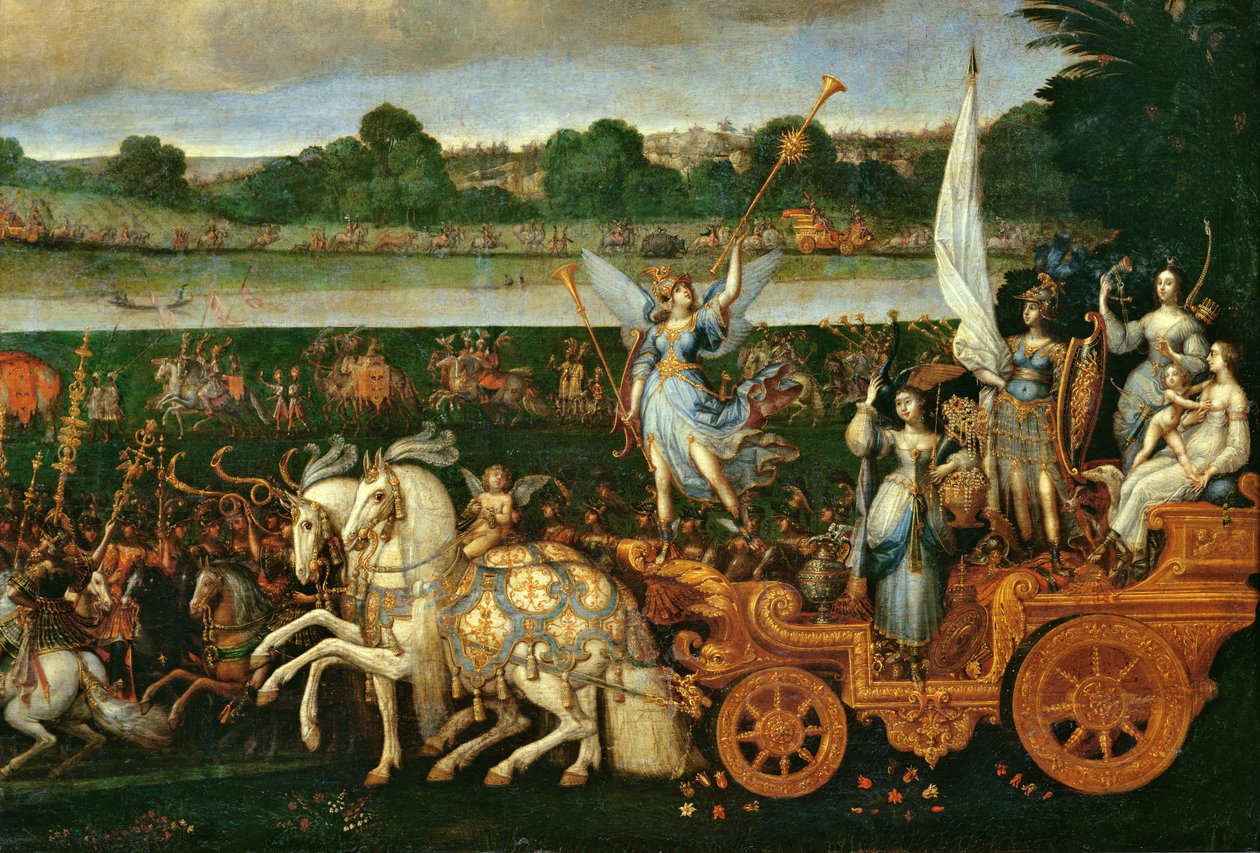 Země, detail pravé strany, kolem 1640-41 od Claude Deruet