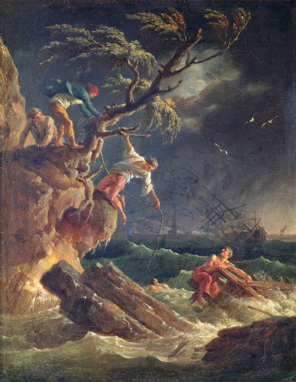 Bouře, kolem roku 1762 od Claude Joseph Vernet