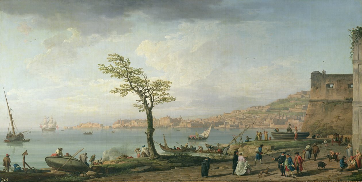 Pohled na Neapolský záliv, 1748 od Claude Joseph Vernet