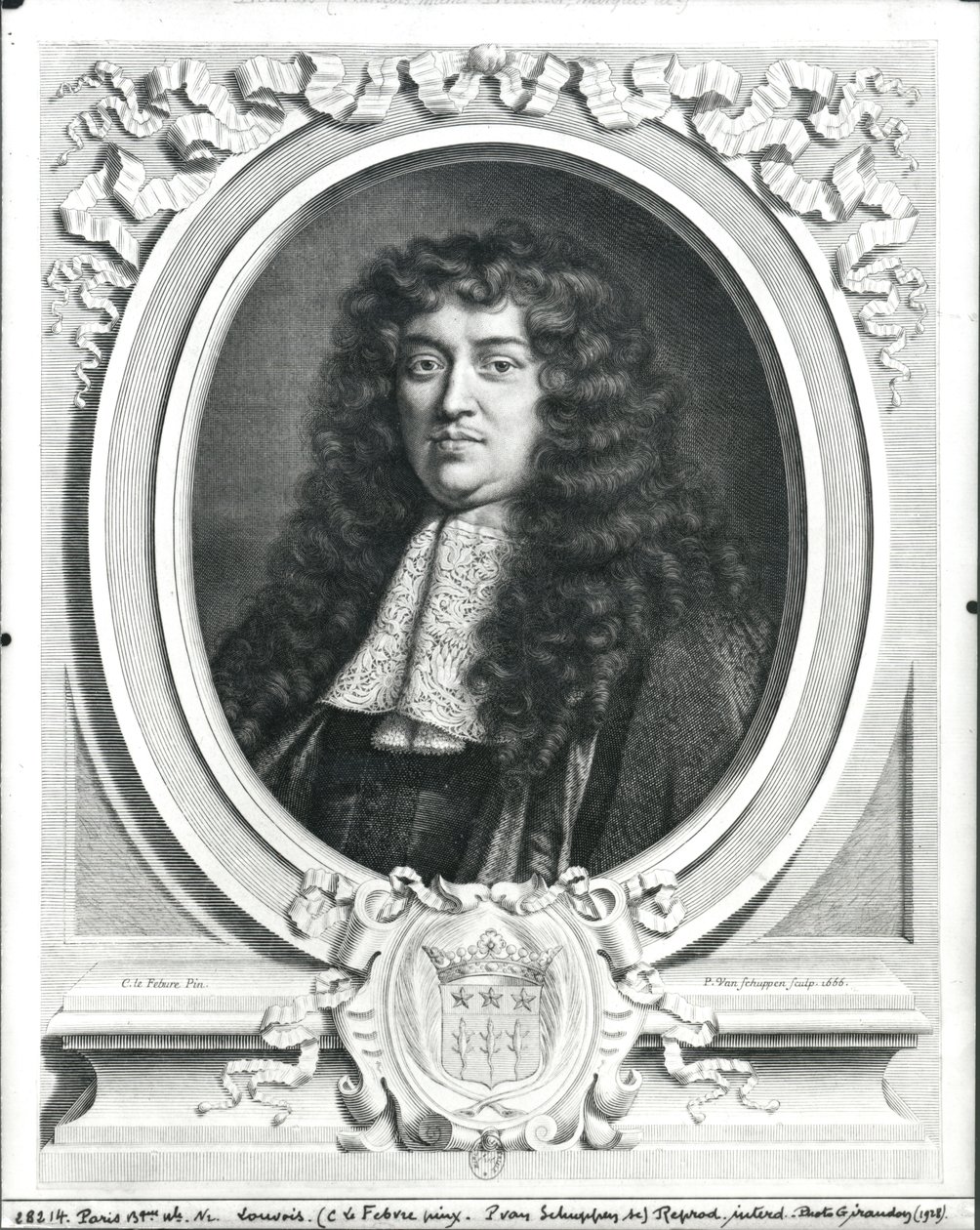 Francois-Michel Le Tellier (1643-1715) Markýz z Louvois, vyryl Jacques van Schuppen, 1666 od Claude Lefebvre