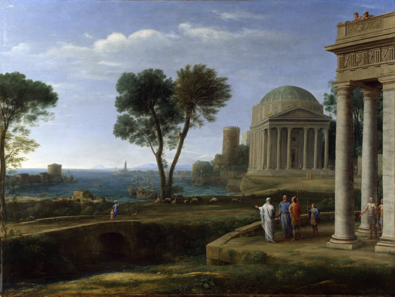 Aeneas v Delosu od Claude Lorrain