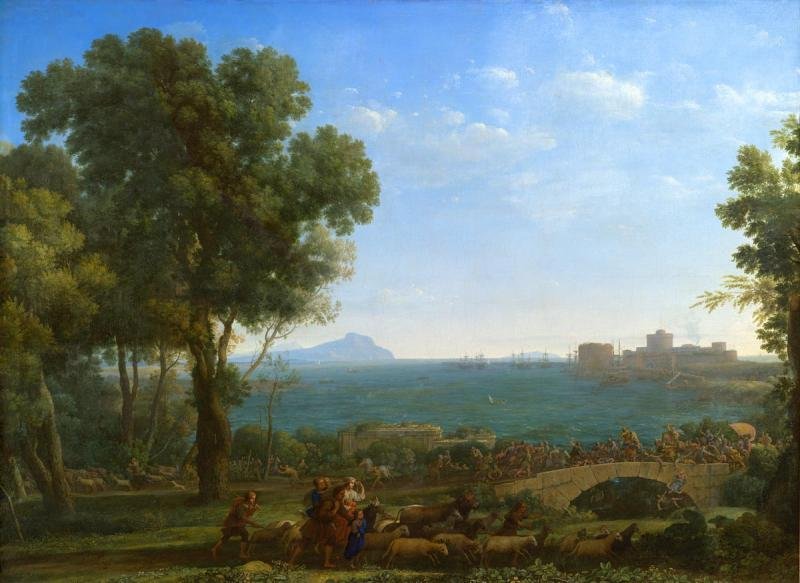 Bitva na mostě od Claude Lorrain