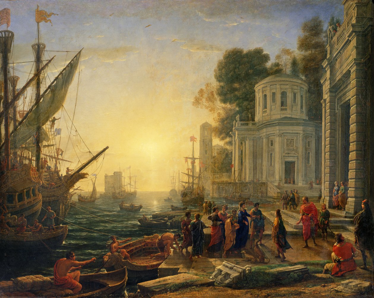 Kleopatra vylodění v Tarsu, 1642 od Claude Lorrain
