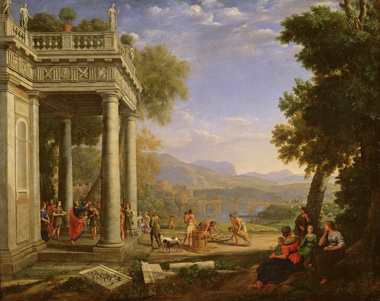 David je Samuelem vysvěcen králem od Claude Lorrain