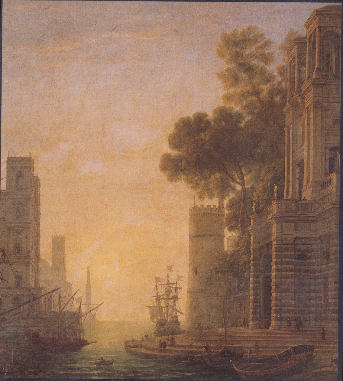 Nalodění sv. Paula v Ostii od Claude Lorrain