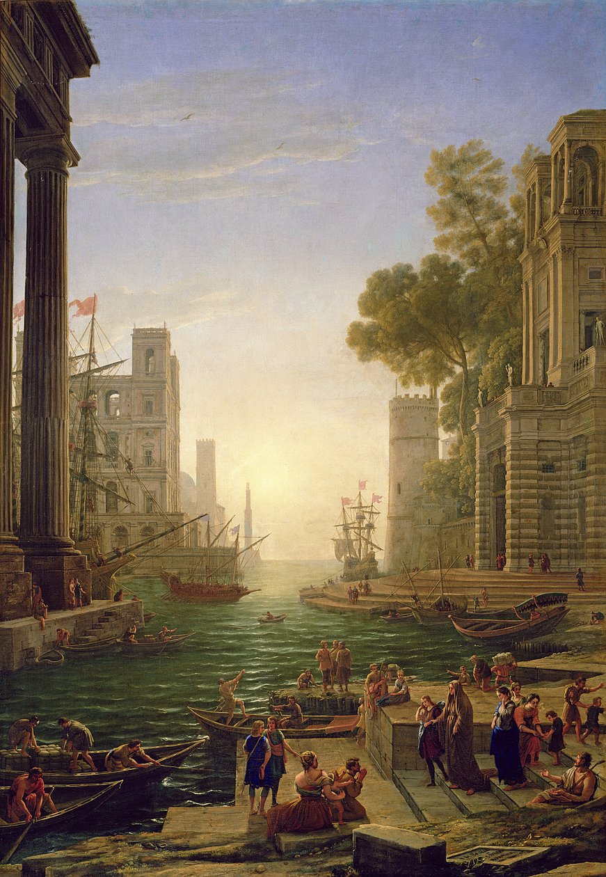 Nalodění sv. Pauly Romany v Ostii, 1637-39 od Claude Lorrain