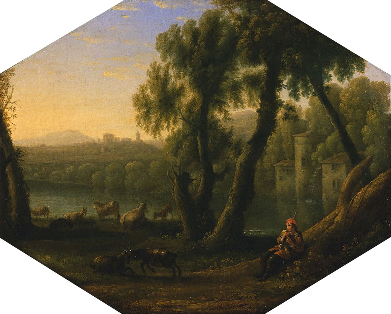 Italská krajina, kolem roku 1636 od Claude Lorrain