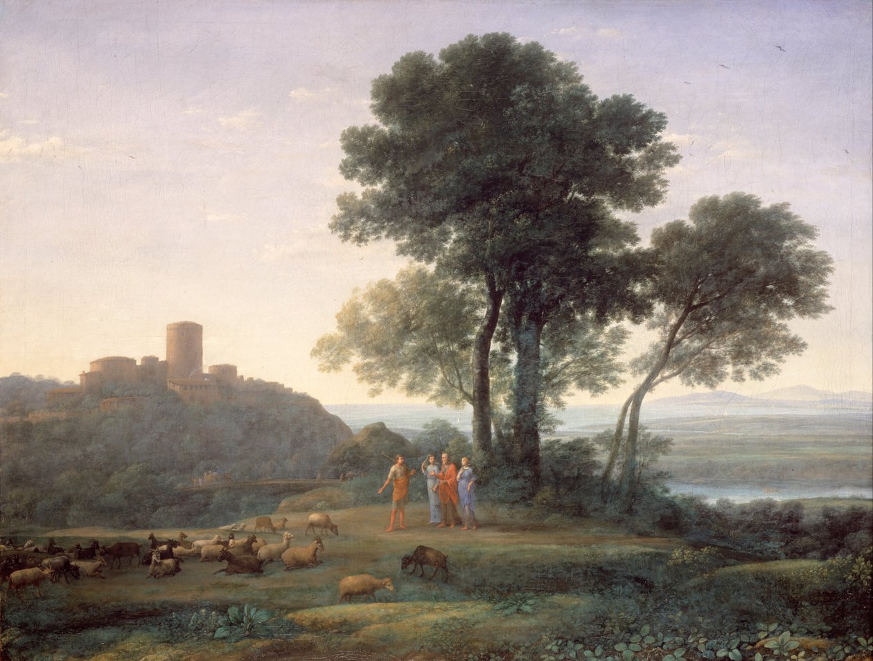 Jacob s Labanem a jeho dcerami od Claude Lorrain