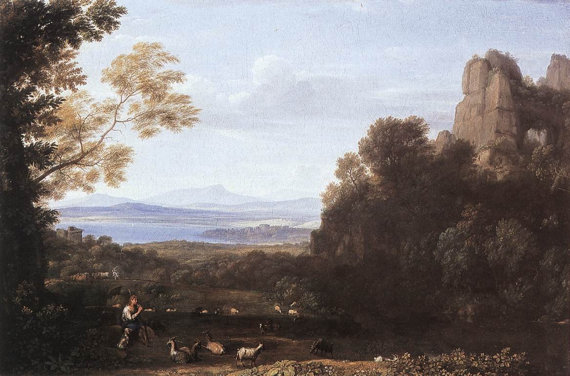 Krajina s Apollem a Merkurem od Claude Lorrain