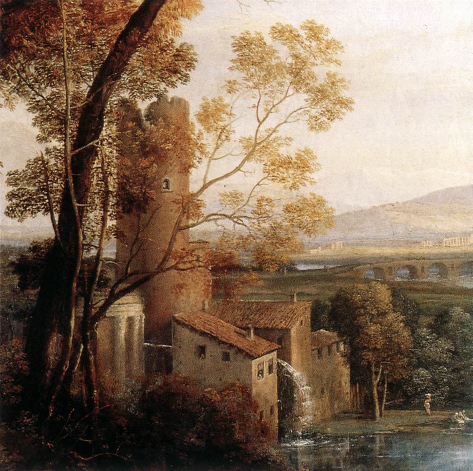 Krajina s tančícími postavami od Claude Lorrain
