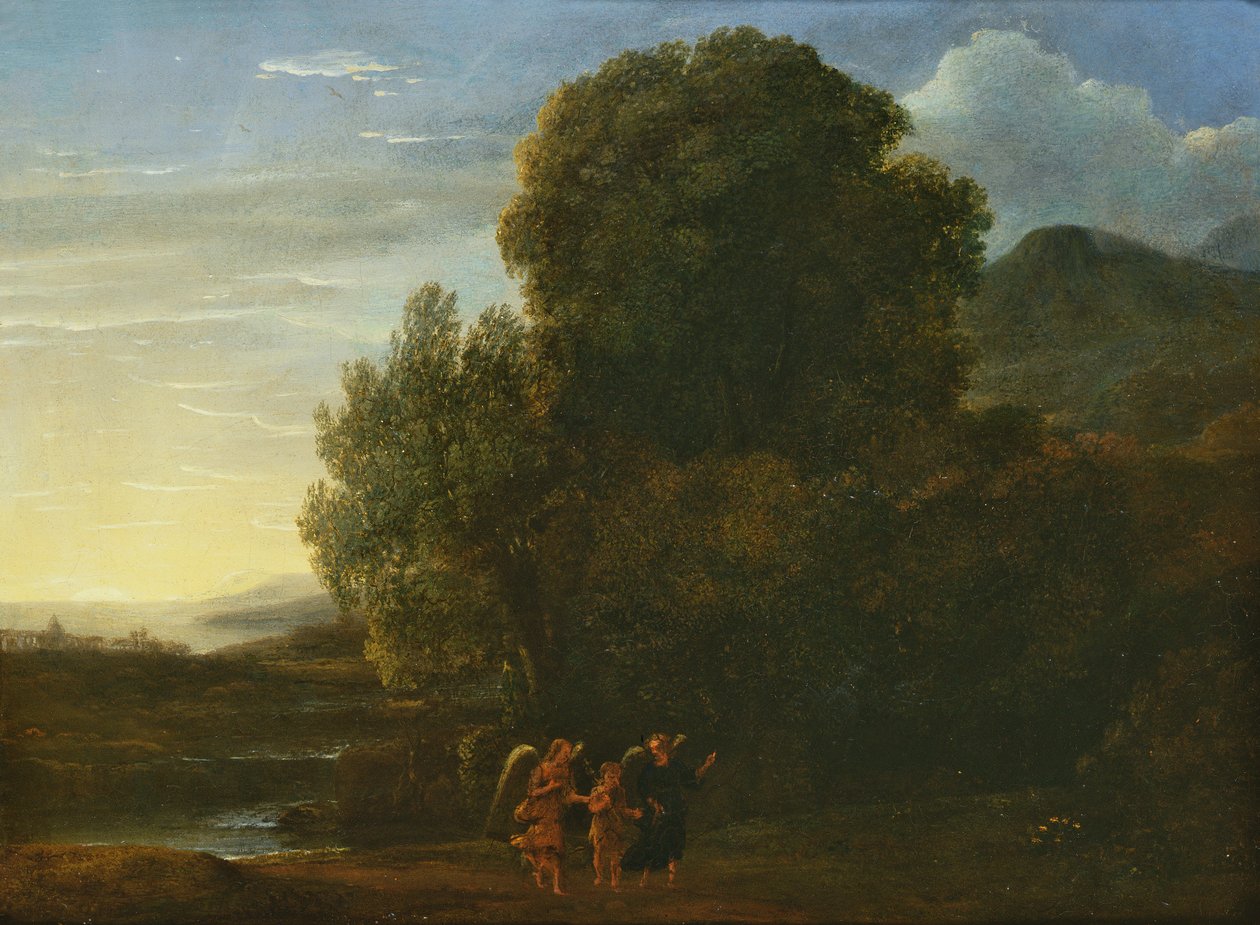 Krajina se svatým Janem Křtitelem (olej na mědi) od Claude Lorrain