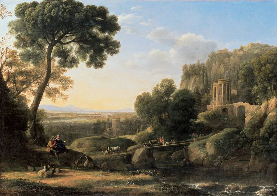 Krajina s pastýři od Claude Lorrain