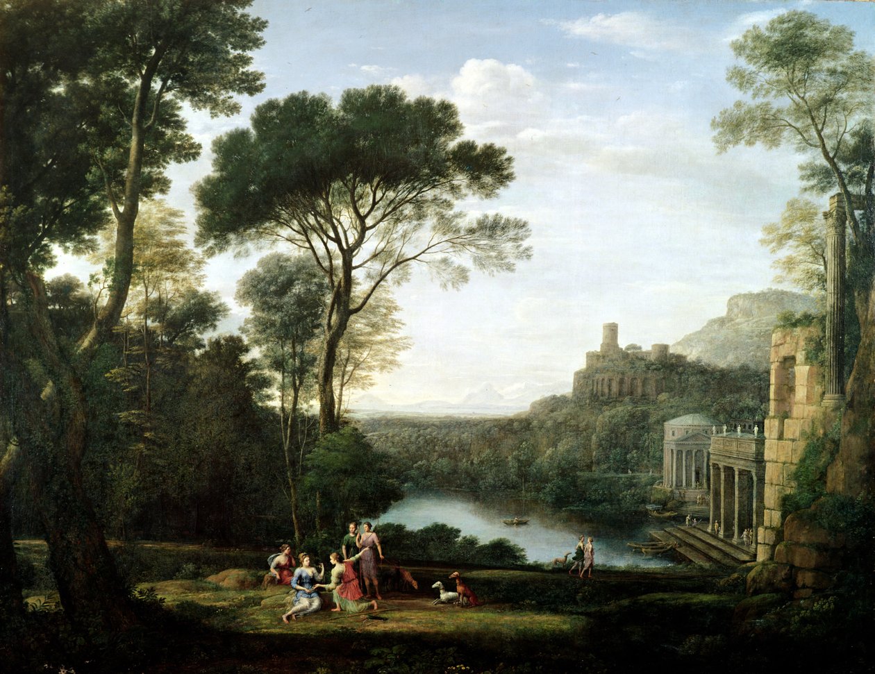 Krajina s nymfou Egeria od Claude Lorrain