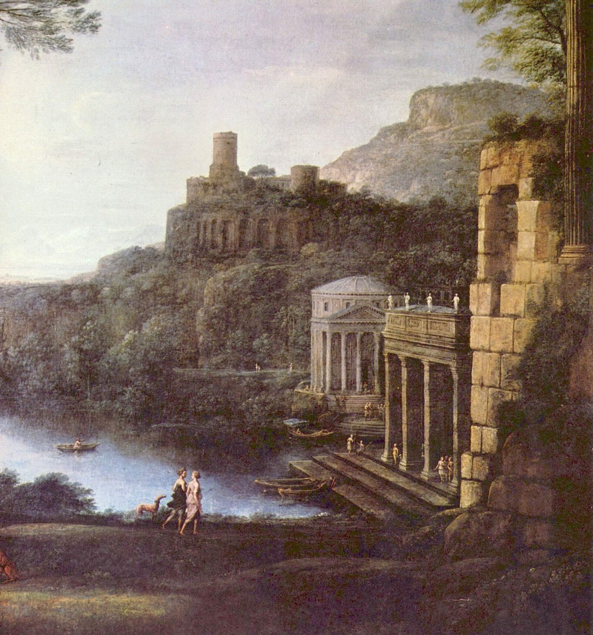 Krajina s nymfou Egerií a králem Numou od Claude Lorrain