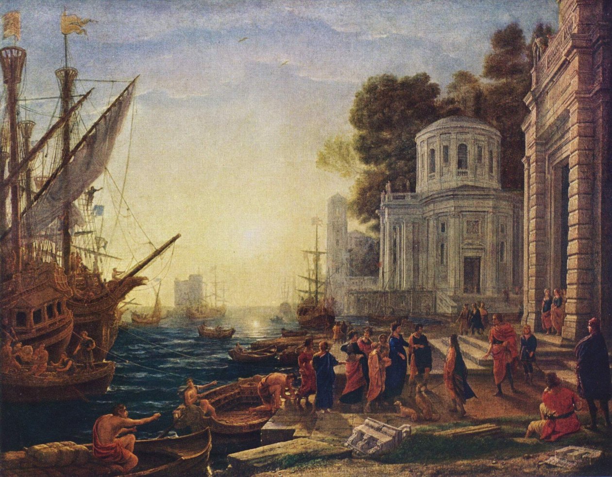 Přistání Kleopatry v Tarsu od Claude Lorrain
