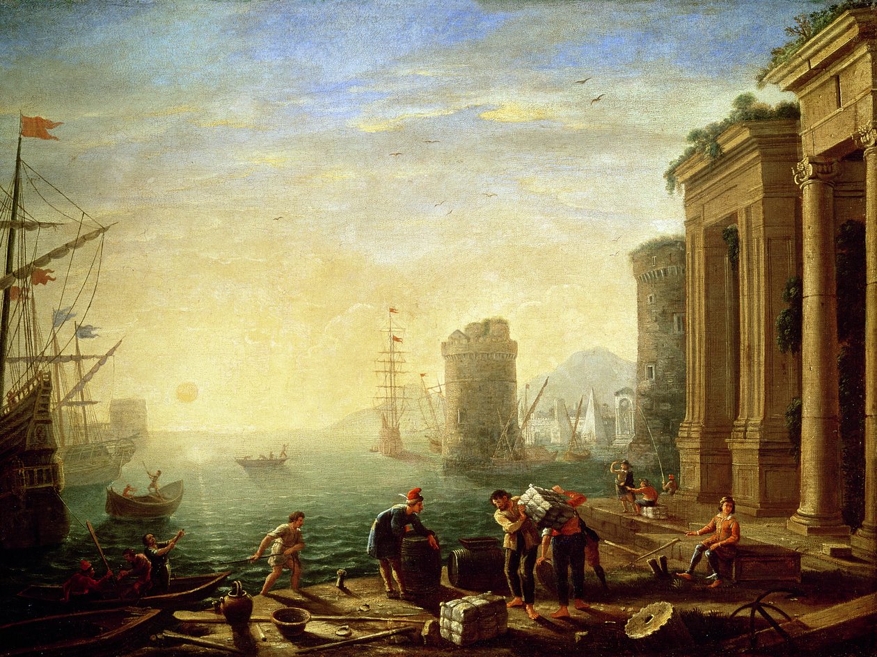 Ráno v přístavu, 1640 od Claude Lorrain