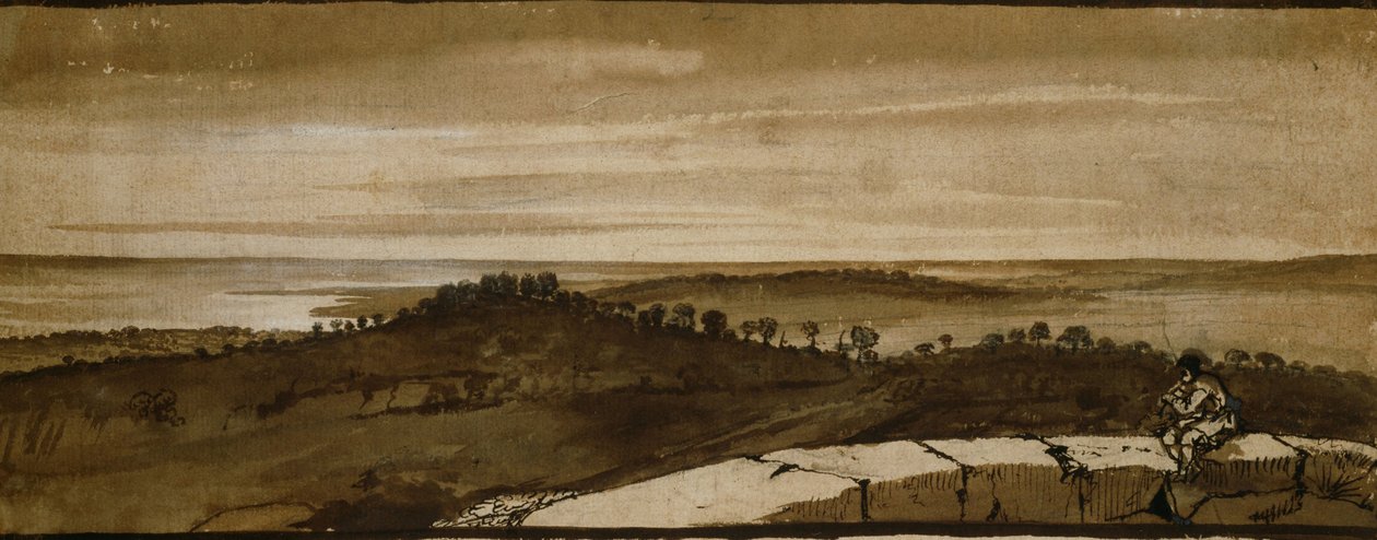 Panoráma od Sasso od Claude Lorrain