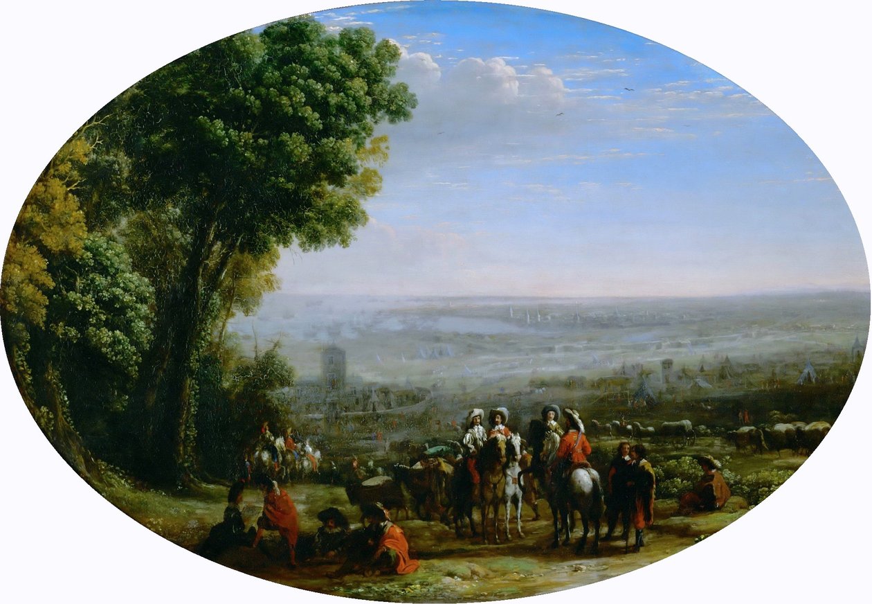 Obléhání La Rochelle Ludvíkem XIII od Claude Lorrain