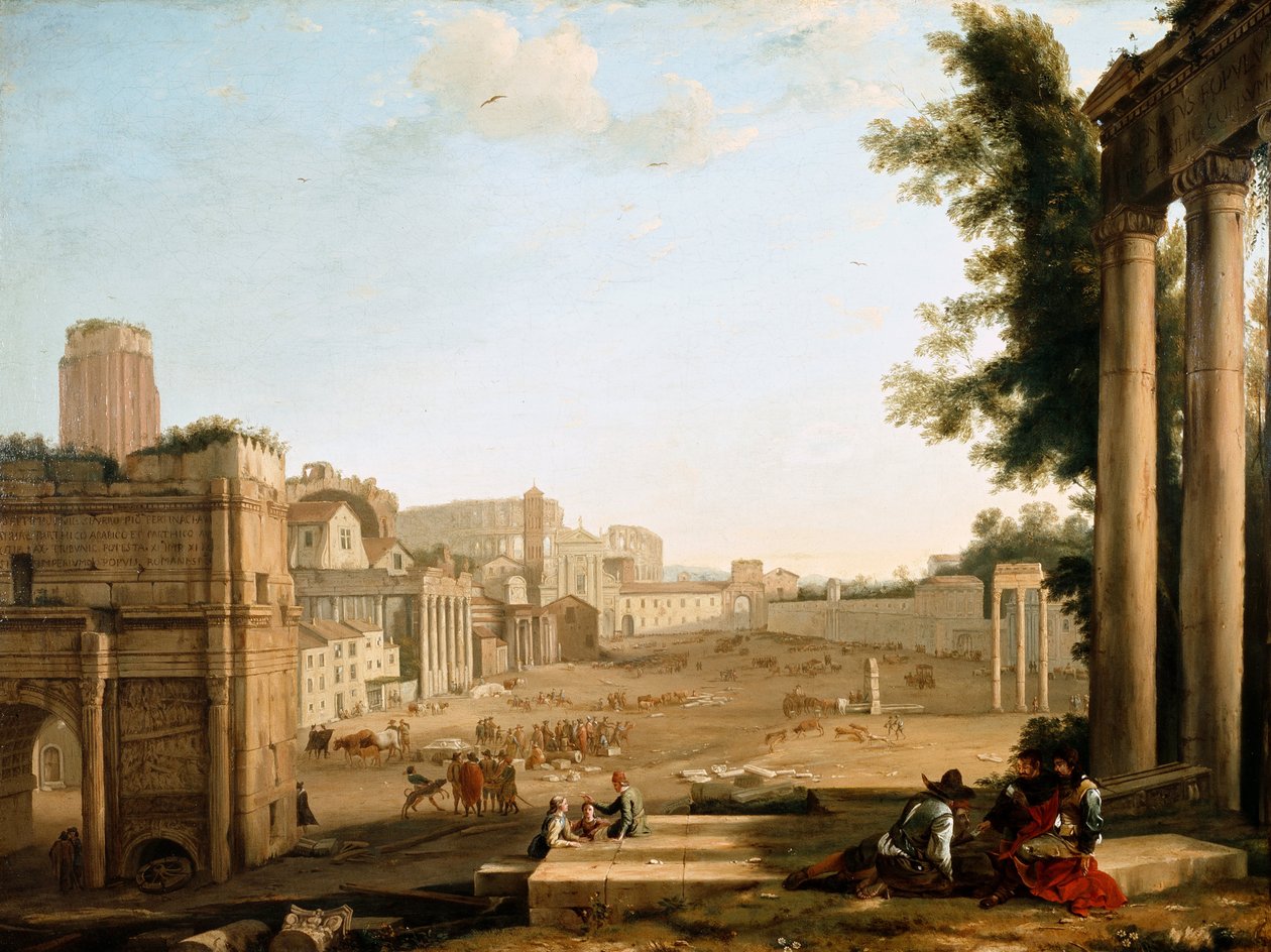 Campo Vaccino, Řím od Claude Lorrain