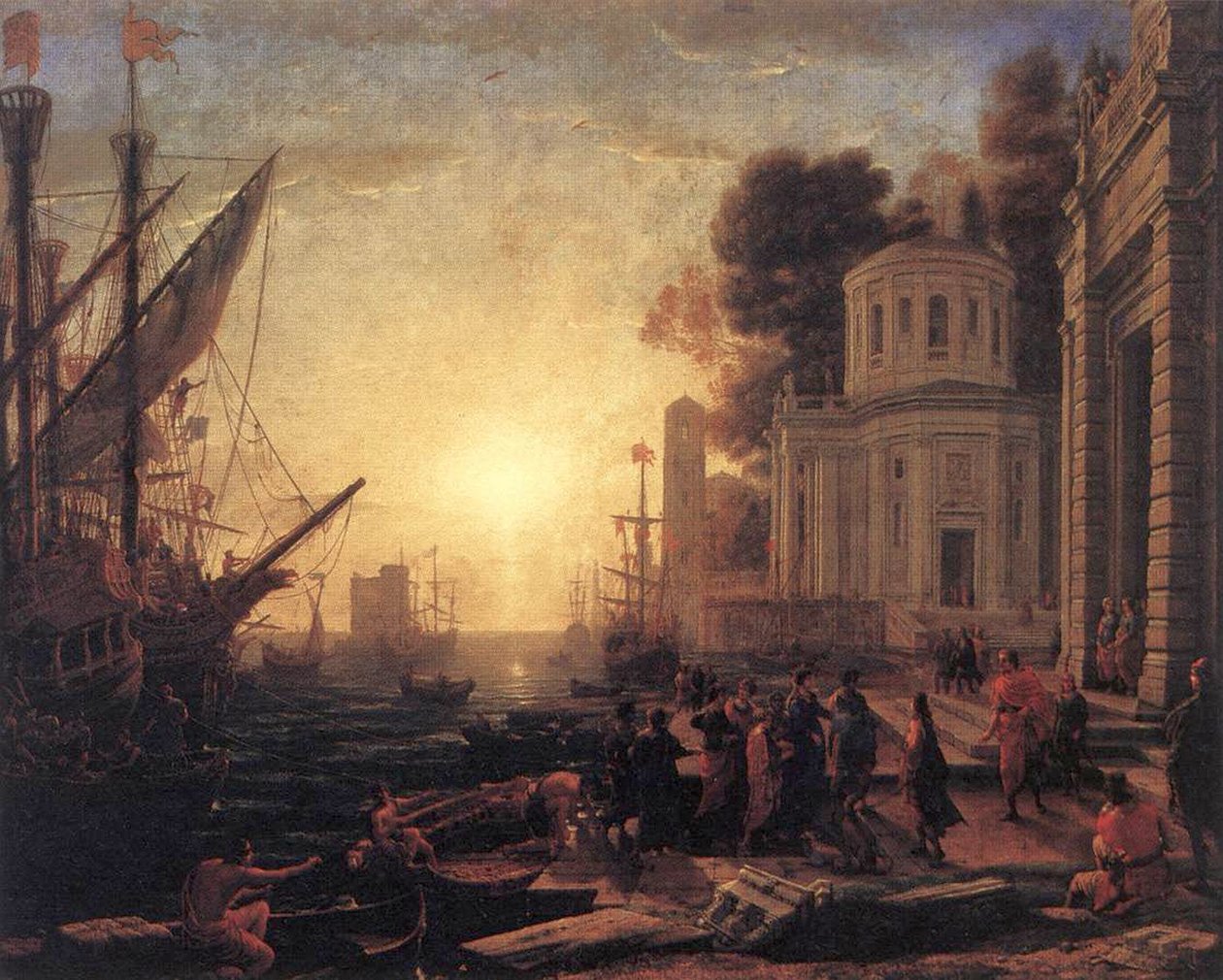 Vylodění Kleopatry v Tarsu od Claude Lorrain