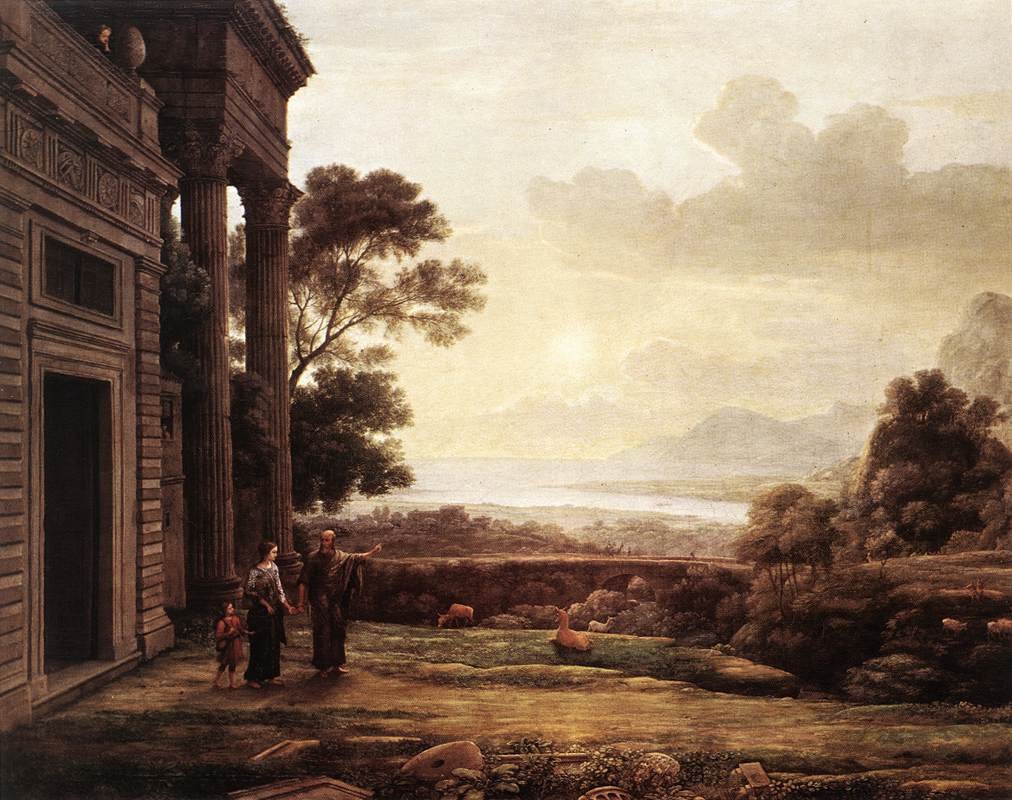 Vyhoštění Hagara od Claude Lorrain