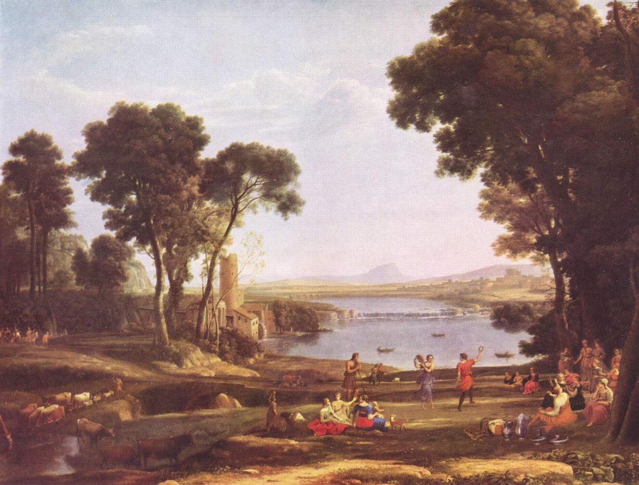 Manželství Izáka a Rebeccy od Claude Lorrain