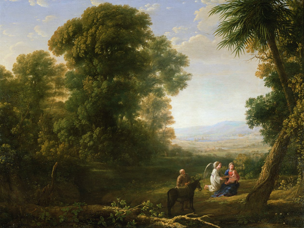 Zbytek na útěku do Egypta, 1635-6 od Claude Lorrain