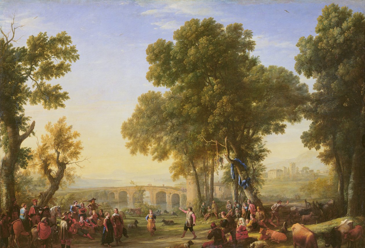 Village Festival, 1639 (detail) od Claude Lorrain