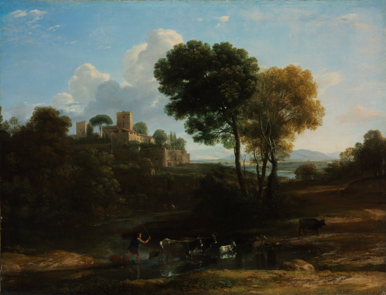 Vila v římské Campagně od Claude Lorrain