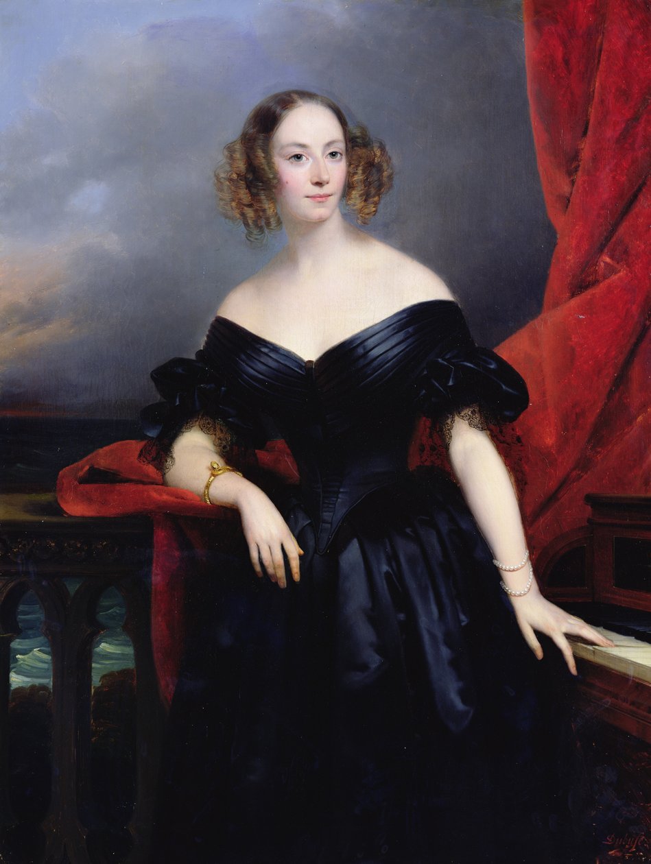 Madame Rampal, hraběnka z Grigneuseville od Claude Marie Dubufe