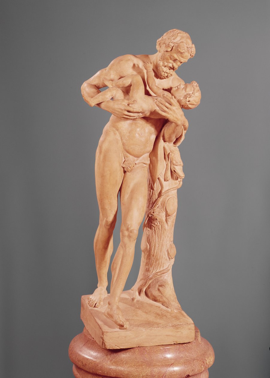 Silenus nesoucí dítě Bacchus od Claude Michel Clodion