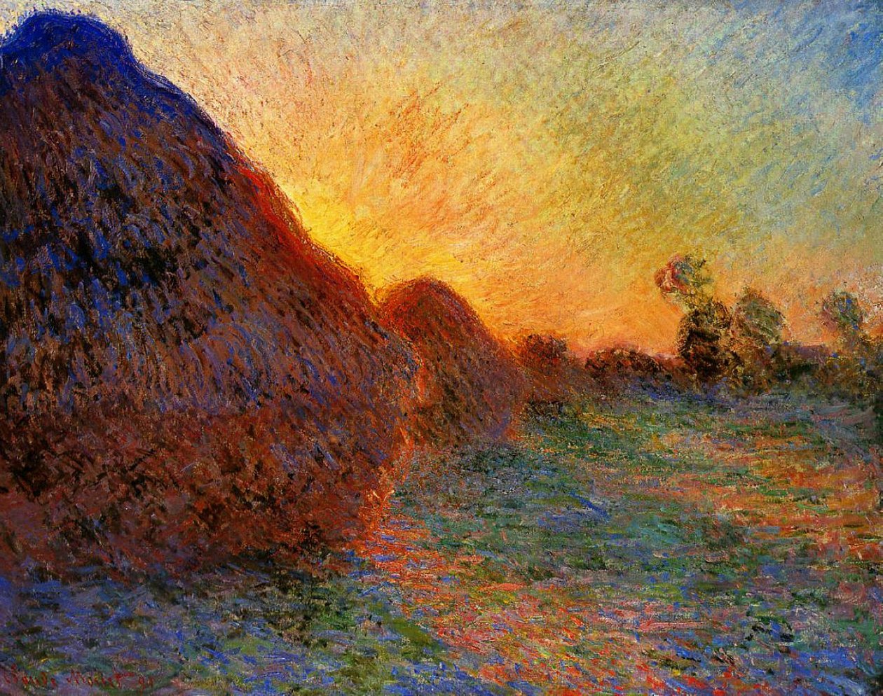 Meulesn od Claude Monet