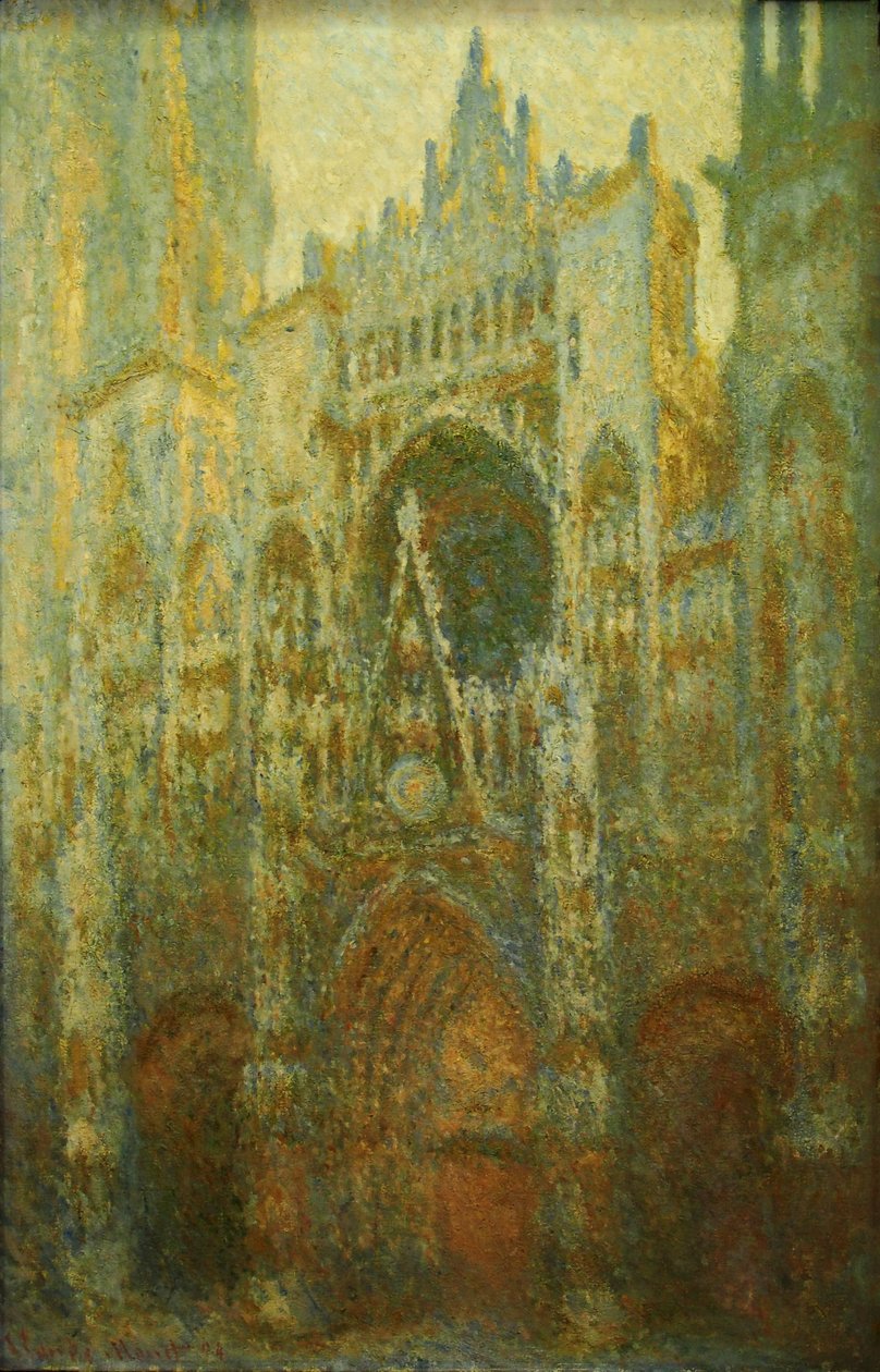 Katedrála v Rouenu. Francais: Cattedrale di Rouen Deutsch: Kathedrale von Rouen od Claude Monet