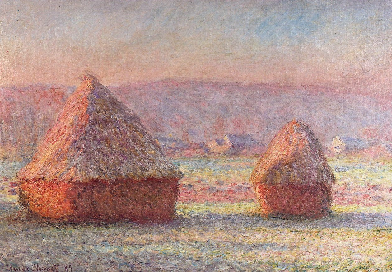 Bílý mráz. Sunrisen od Claude Monet