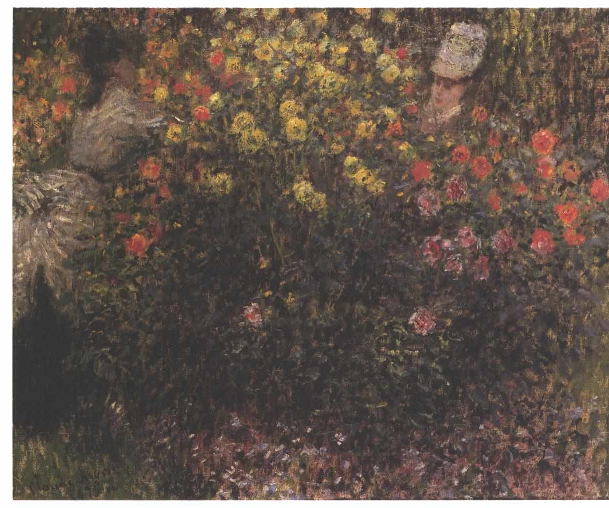 Ženy mezi Dahliasn od Claude Monet