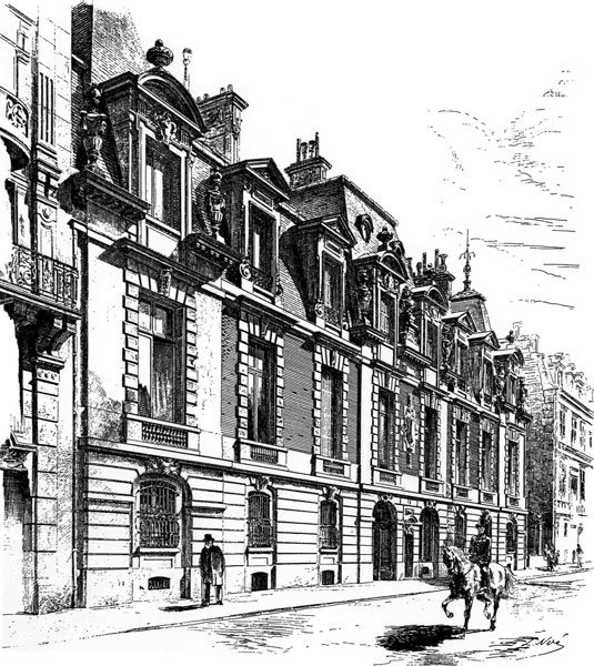 64 Fasáda RUE DE LISBONNE - 1878 - domov Ernesta a Alice Horschedeových od Claude Monet