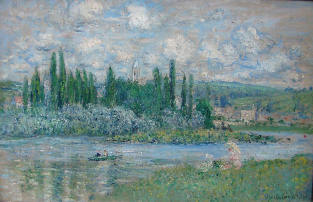Pohled na Vetheuil od Claude Monet