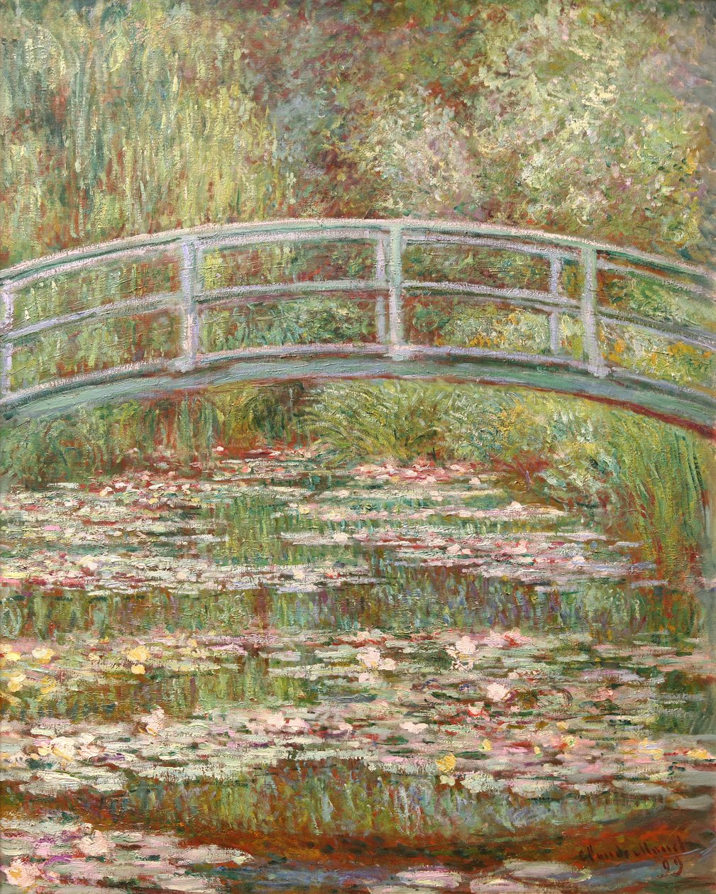 Most přes rybník leknínů od Claude Monet