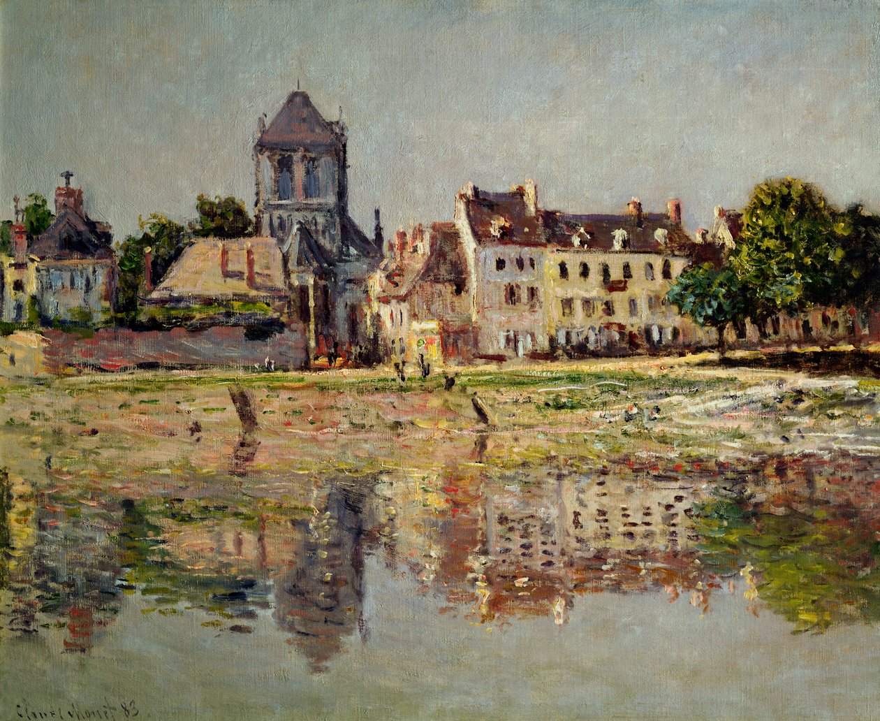 U řeky ve Vernonu, 1883 od Claude Monet