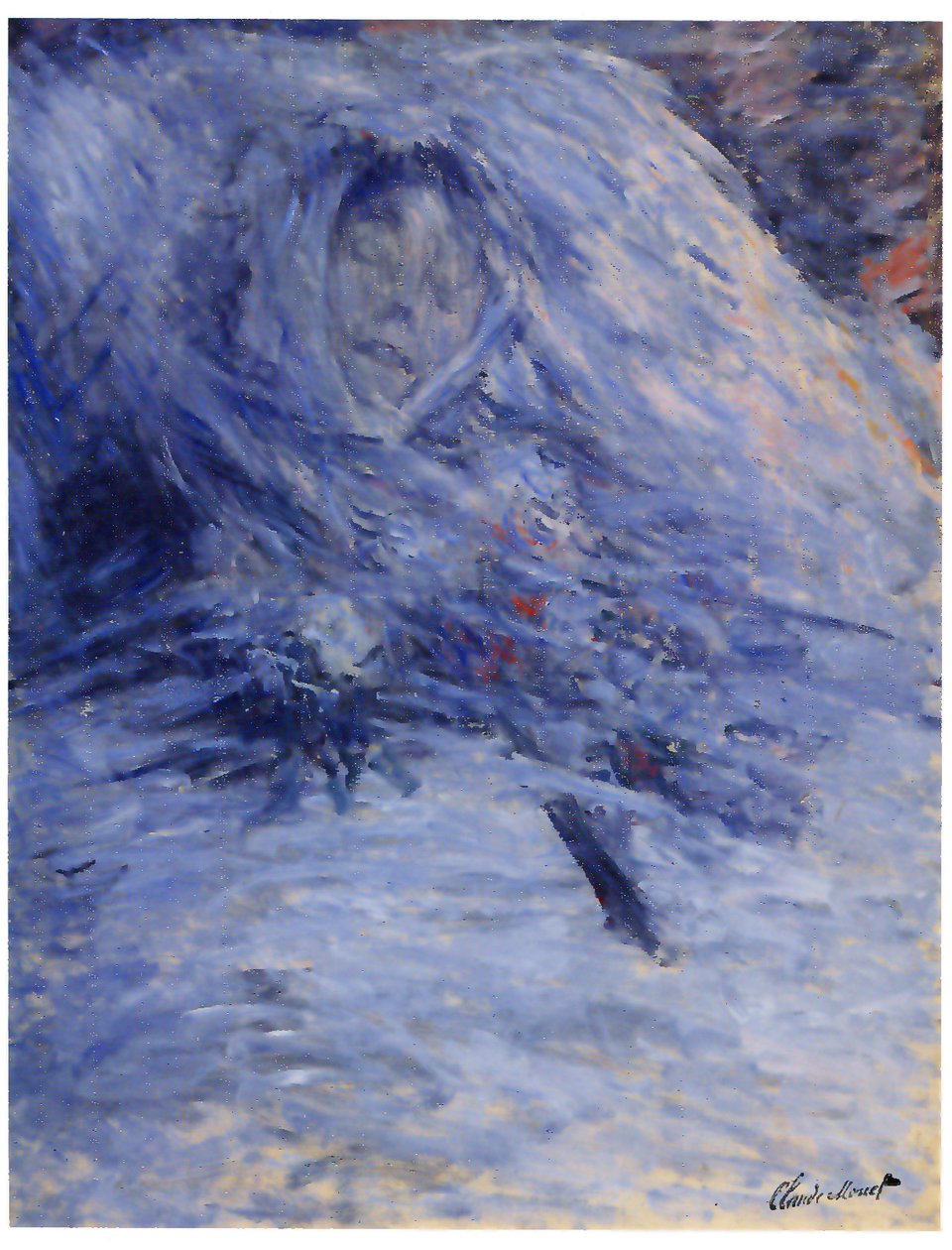 Camille Monet na smrtelné posteli od Claude Monet