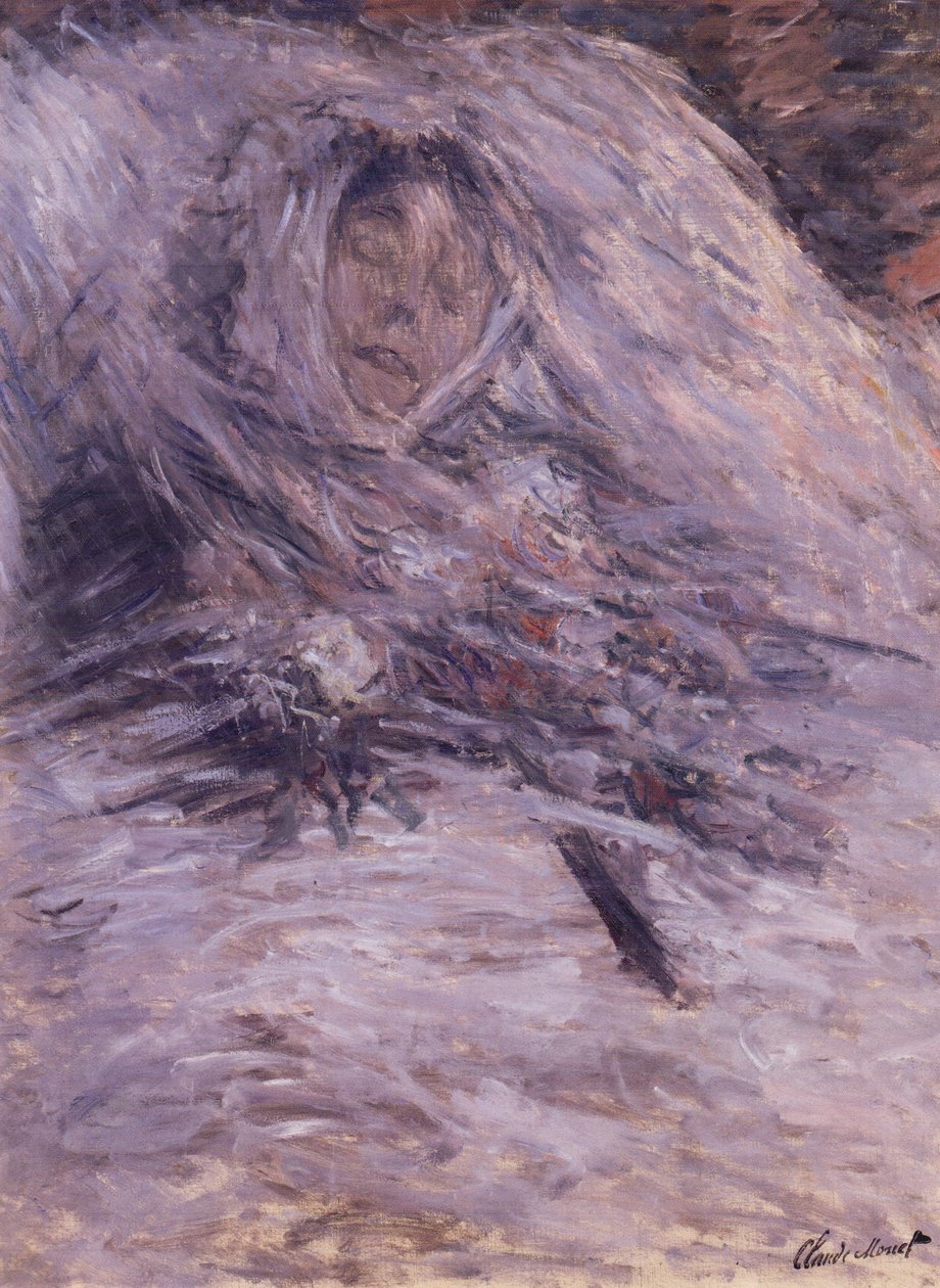 Camille Monet na smrtelné posteli.JPG od Claude Monet